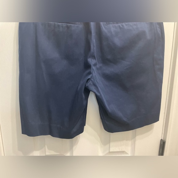 Lauren Ralph Lauren Women's Chino Shorts Size 6 Navy Blue Flat Front Pockets - Picture 5 of 9